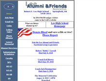 Tablet Screenshot of lee-high-alumni.org